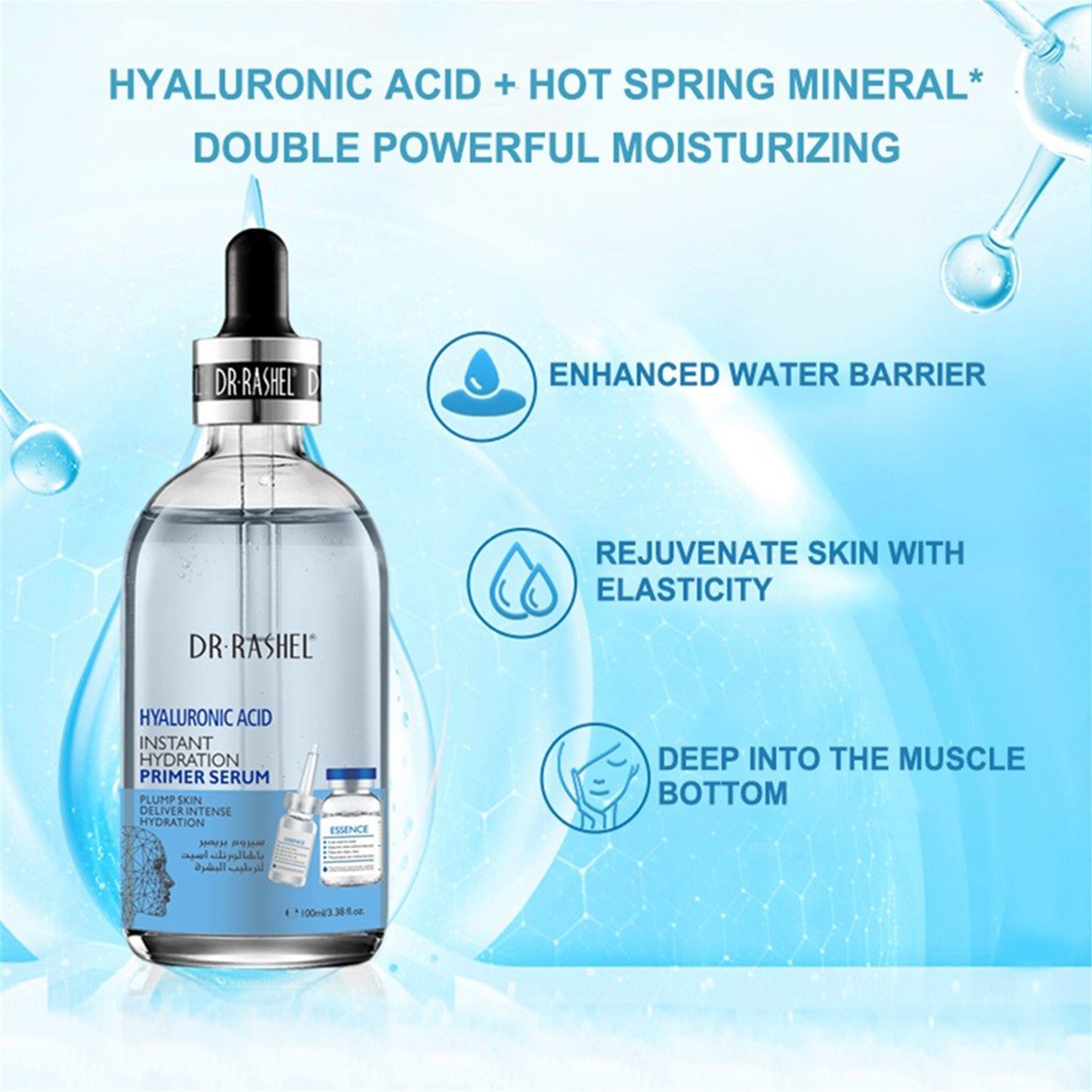 Dr. Rashel - Hyaluronic Acid Instant Hydration Primer Serum - 100ml