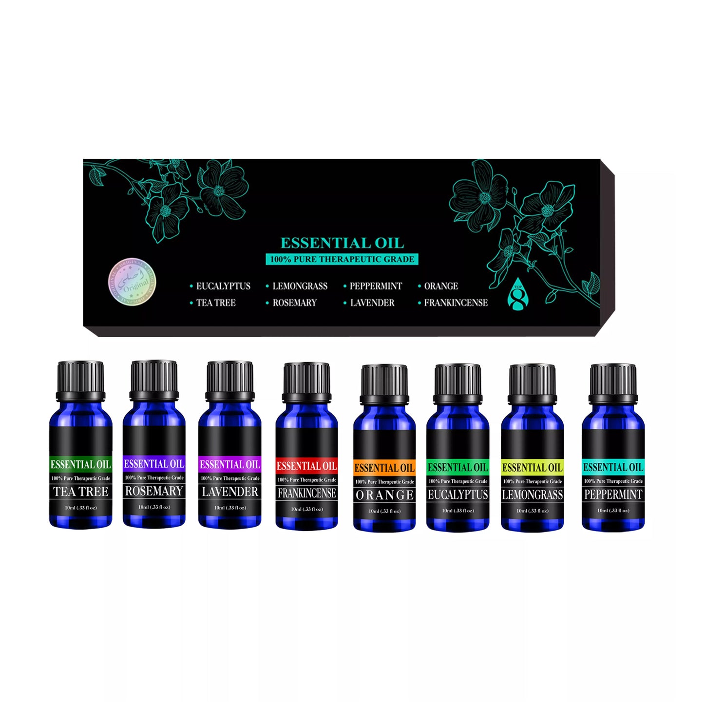 ROUSHUN - 8 IN 1 ESSENTIAL OIL SET - 80ML