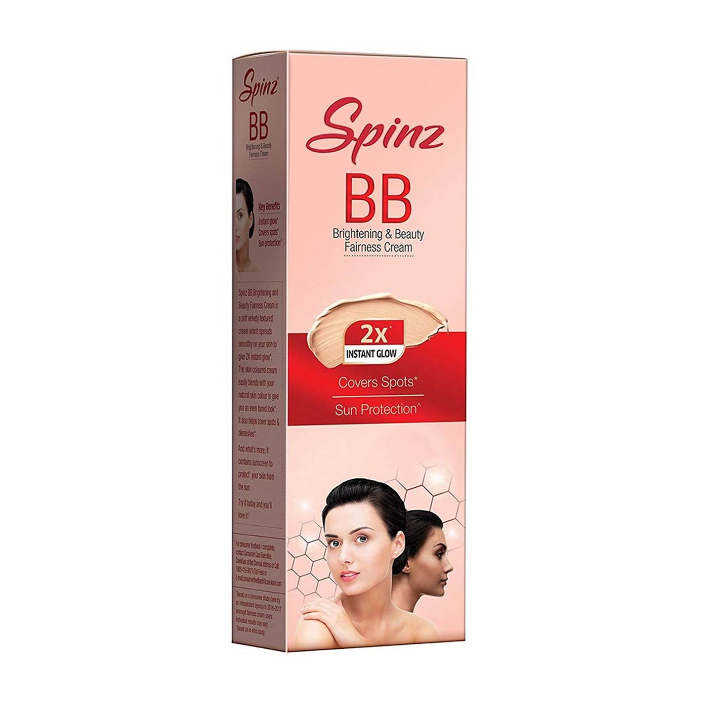 SPINZZ BB - BRIGHTENING & BEAUTY FAIRNESS CREAM - 29G