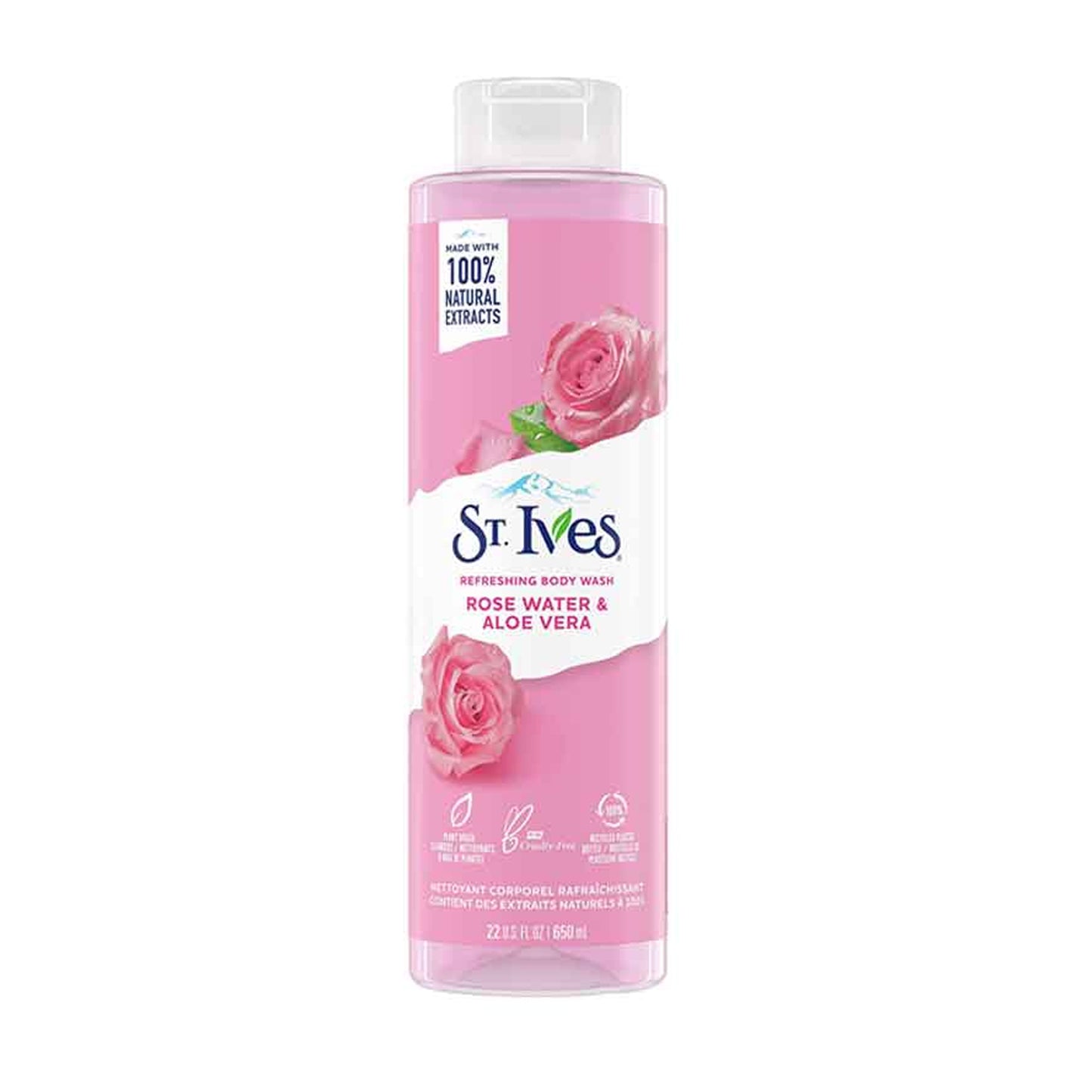St. Ives - Rose Water & Aloe Vera Refreshing Body Wash - 650ml