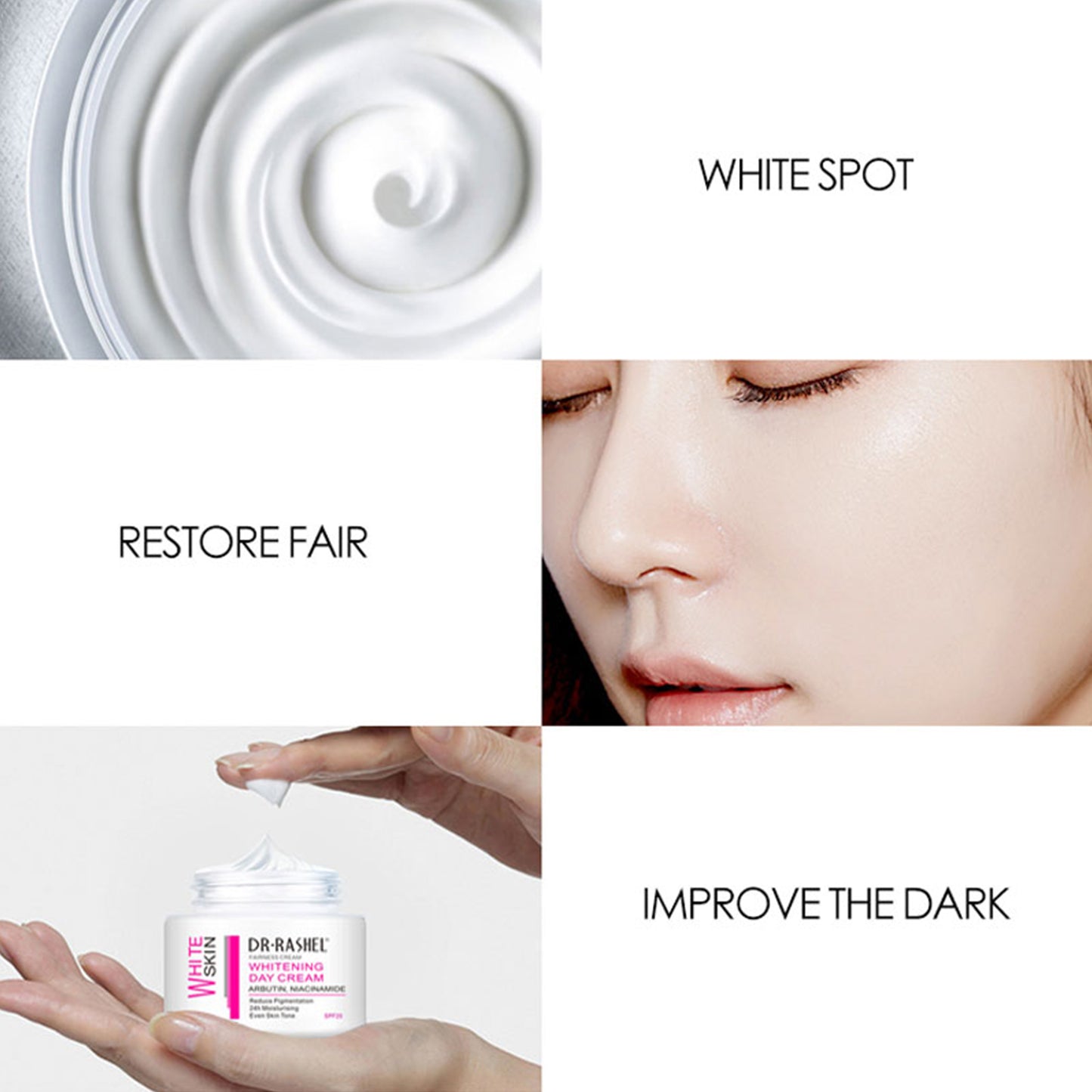 Dr. Rashel - White Skin Whitening Day Cream SPF 20 - 50g