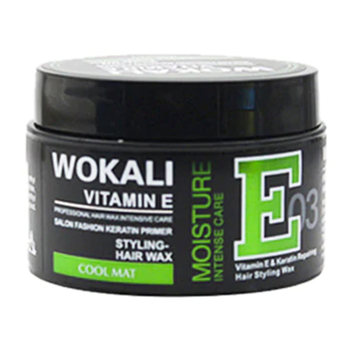 Fruit Of The Wokali - Moisture Intense Care Cool Mat Vitamin E & Keratin Repairing Hair Styling Wax - 150g
