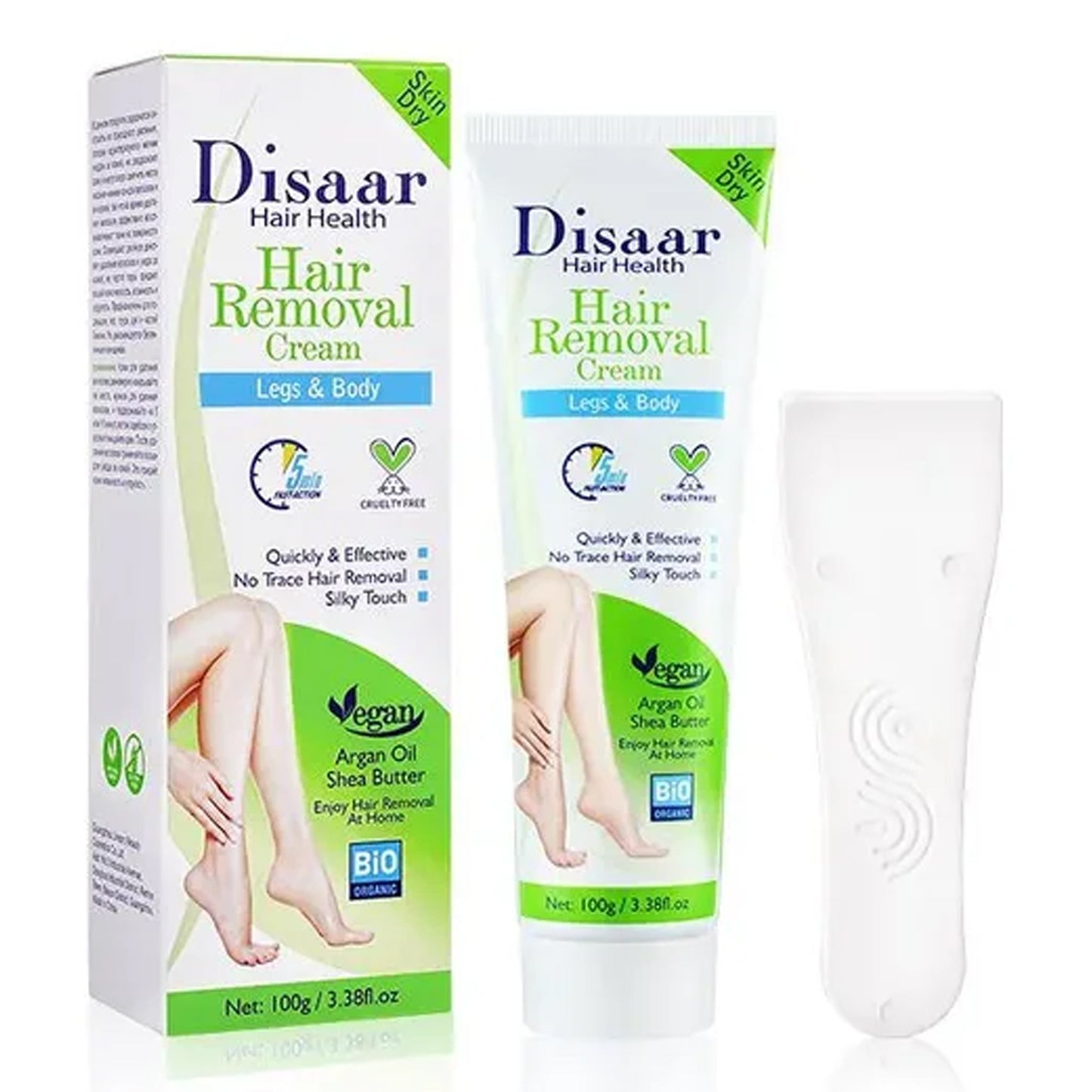 DISAAR - HAIR REMOVAL CREAM WITH ARGAN OIL & SHEA BUTTER - 100G