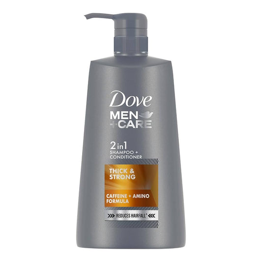 Dove Men+Care - Thick & Strong 2 In 1 Shampoo + Conditioner - 650ml