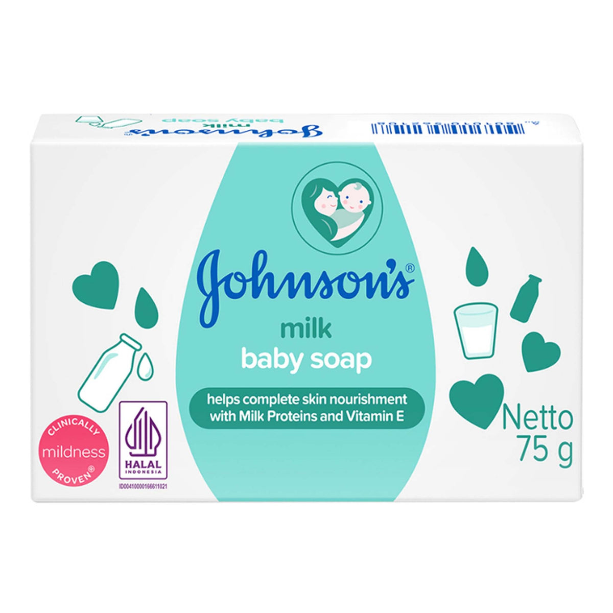 Johnson's - Milk Baby Soap - 75g (Malaysia)