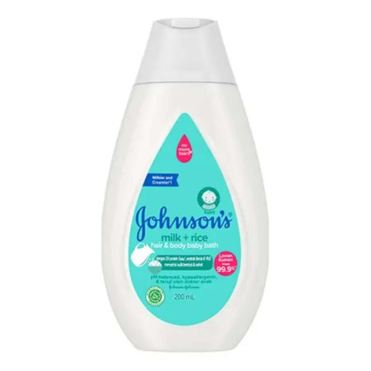 Johnson's - Milk + Rice Hair & Body Baby Bath - 200ml