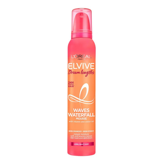 L'Oreal Paris - Elvive Dream Lengths Waves Waterfall Mousse With Vitamin & Castor Oil - 200ml