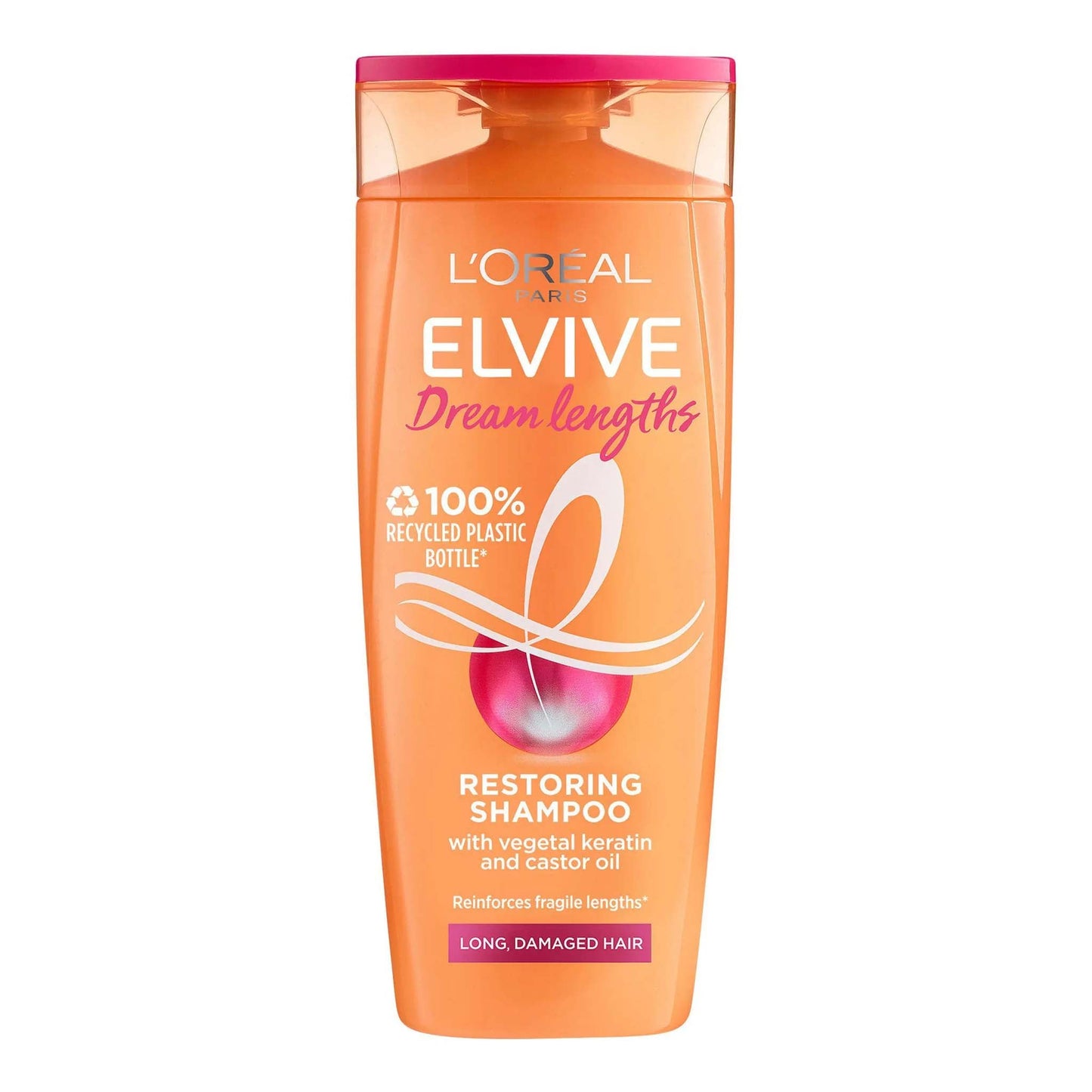 L'Oreal Paris - Elvive Dream Lengths Restoring Shampoo With Vegetal Keratin & Castor Oil - 400ml