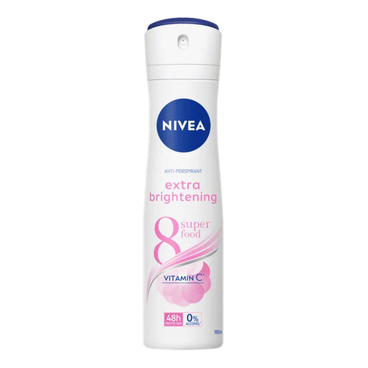 NIVEA - EXTRA BRIGHTENING 8 SUPER FOOD 48H ANTI-PERSPIRANT DEODORANT SPRAY - 150ML