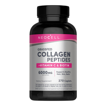 Neocell - Grassfed Collagen Peptides + Vitamin C & Biotin 6000mg - 270 Tablets (USA)