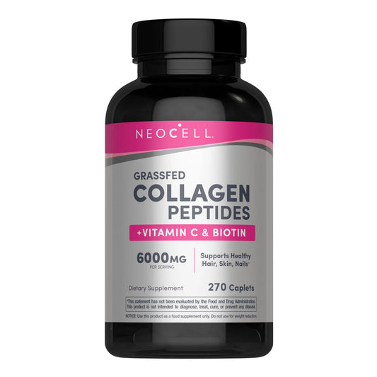 Neocell - Grassfed Collagen Peptides + Vitamin C & Biotin 6000mg - 270 Tablets (USA)