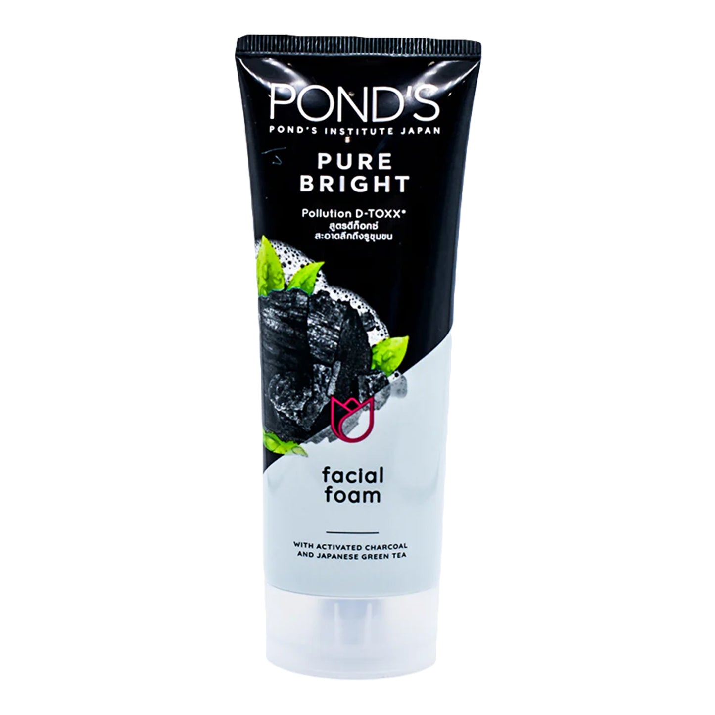 POND'S - PURE BRIGHT POLLUTION D-TOXX FACIAL FOAM WITH ACIVATED CHARCOAL & JAPANESE GREEN TEA - 100G