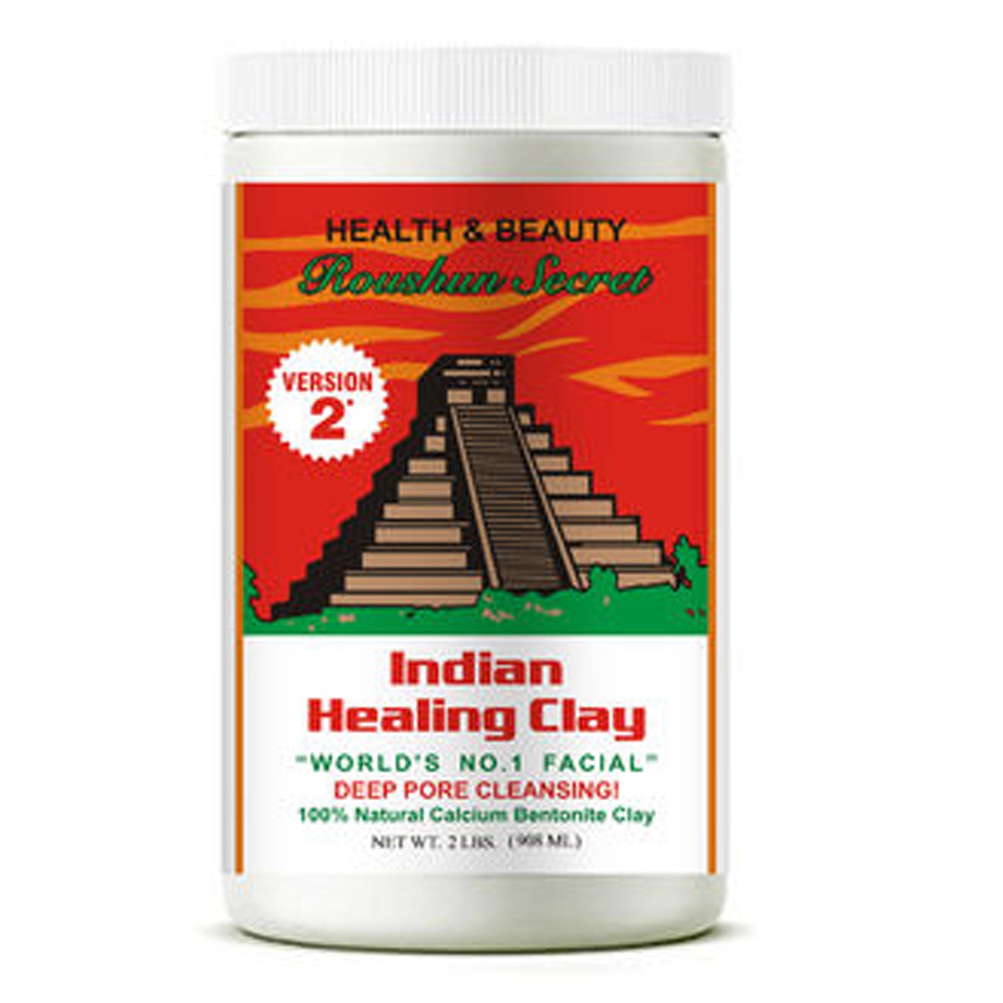 ROUSHUN SECRET - HEALTH & BEAUTY INDIAN HEALING CLAY - 908ML