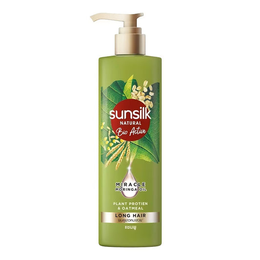 SUNSILK - NATURAL BIO ACTIVE LONG HAIR PLANT PROTIEN & OATMEAL SHAMPOO - 380ML