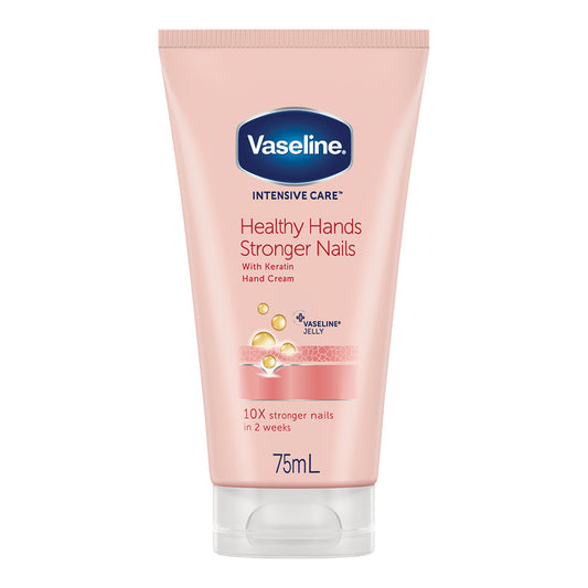 VASELINE - INTENSIVE CARE HEALTHY HANDS STRONGER NAIL HAND CREAM WITH KERATIN - 75ML