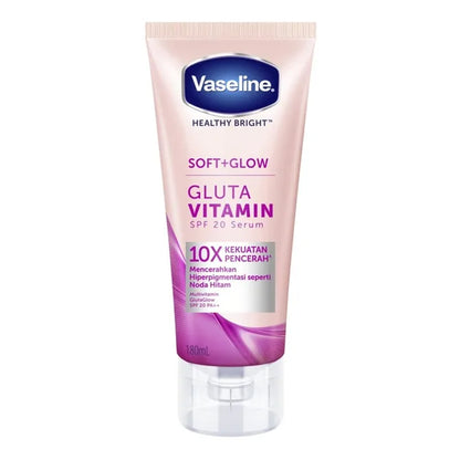 Vaseline - Healthy Bright Soft + Glow Gluta Vitamin SPF 20 Serum - 180ml (Indonesia)