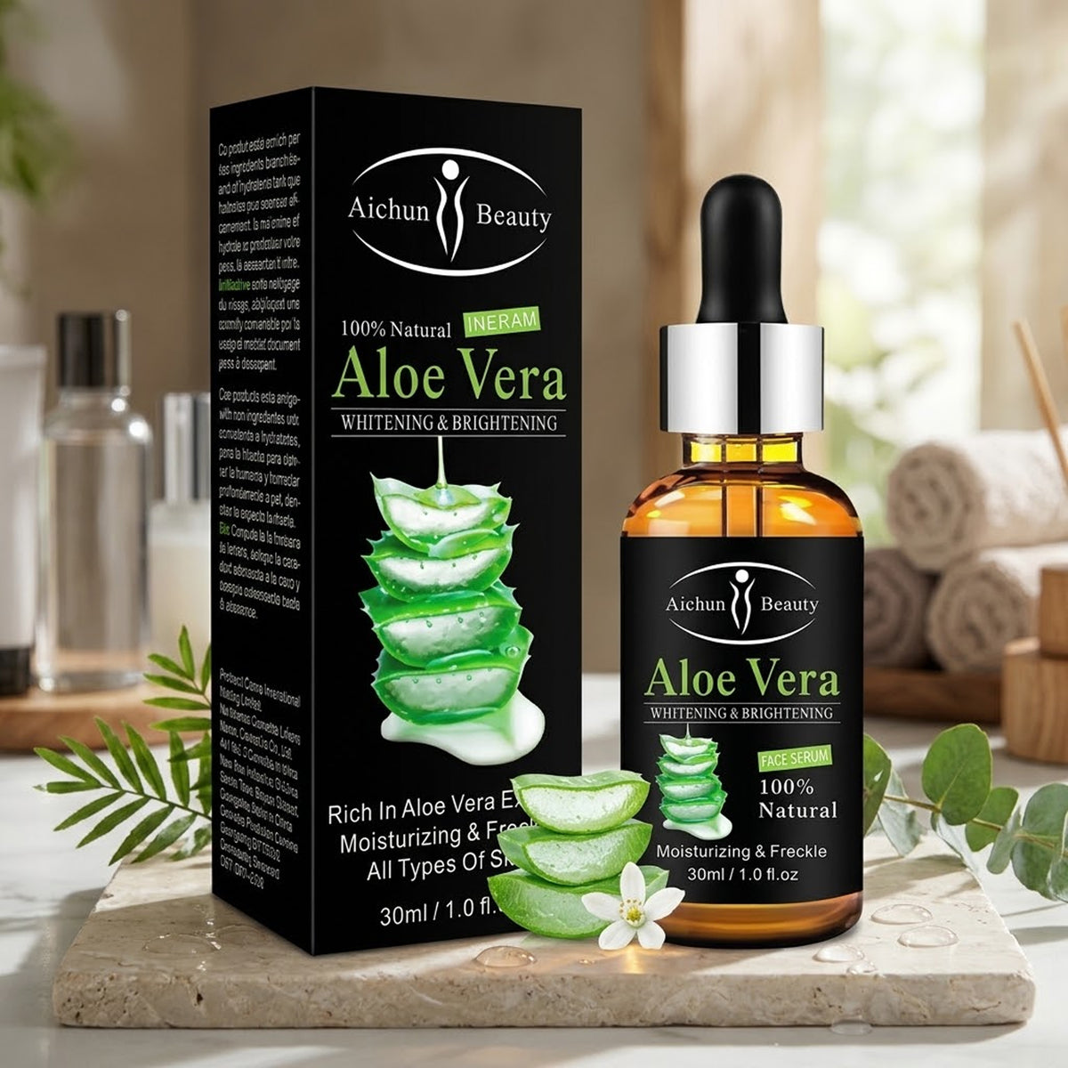 Aichun Beauty - Aloe Vera Whitening & Brightening Face Serum - 30ml (PRC)