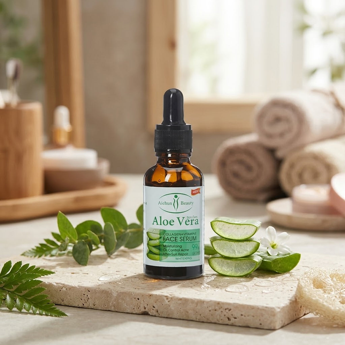 Aichun Beauty - Aloe Vera Collagen + Vitamin E Face Serum - 30ml (PRC)