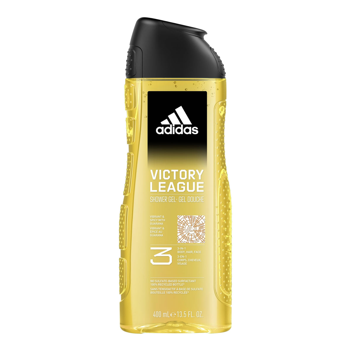Adidas - Victory League 3 In 1 Shower Gel With Vibrant & Spicy With Gurana - 400ml (Spain)