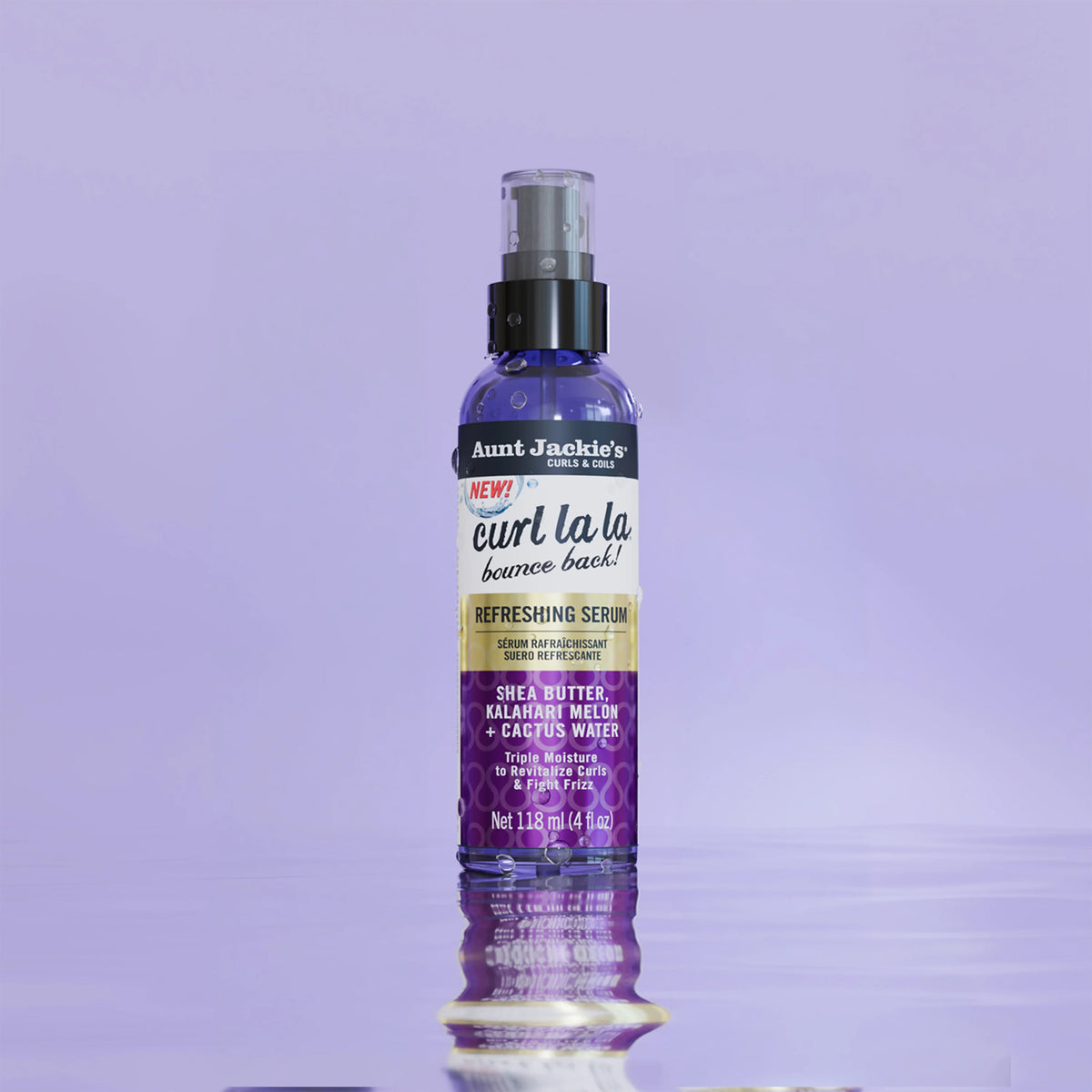 Aunt Jackie's - Bounce Back! Refreshing Serum With Shea Butter, Kalahari Melon + Cactus Water - 118ml (USA)
