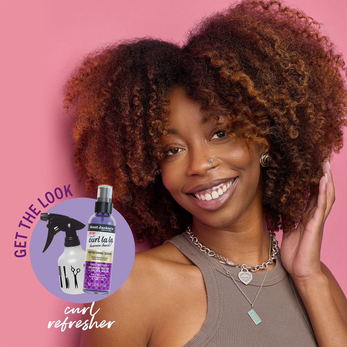 Aunt Jackie's - Bounce Back! Refreshing Serum With Shea Butter, Kalahari Melon + Cactus Water - 118ml (USA)