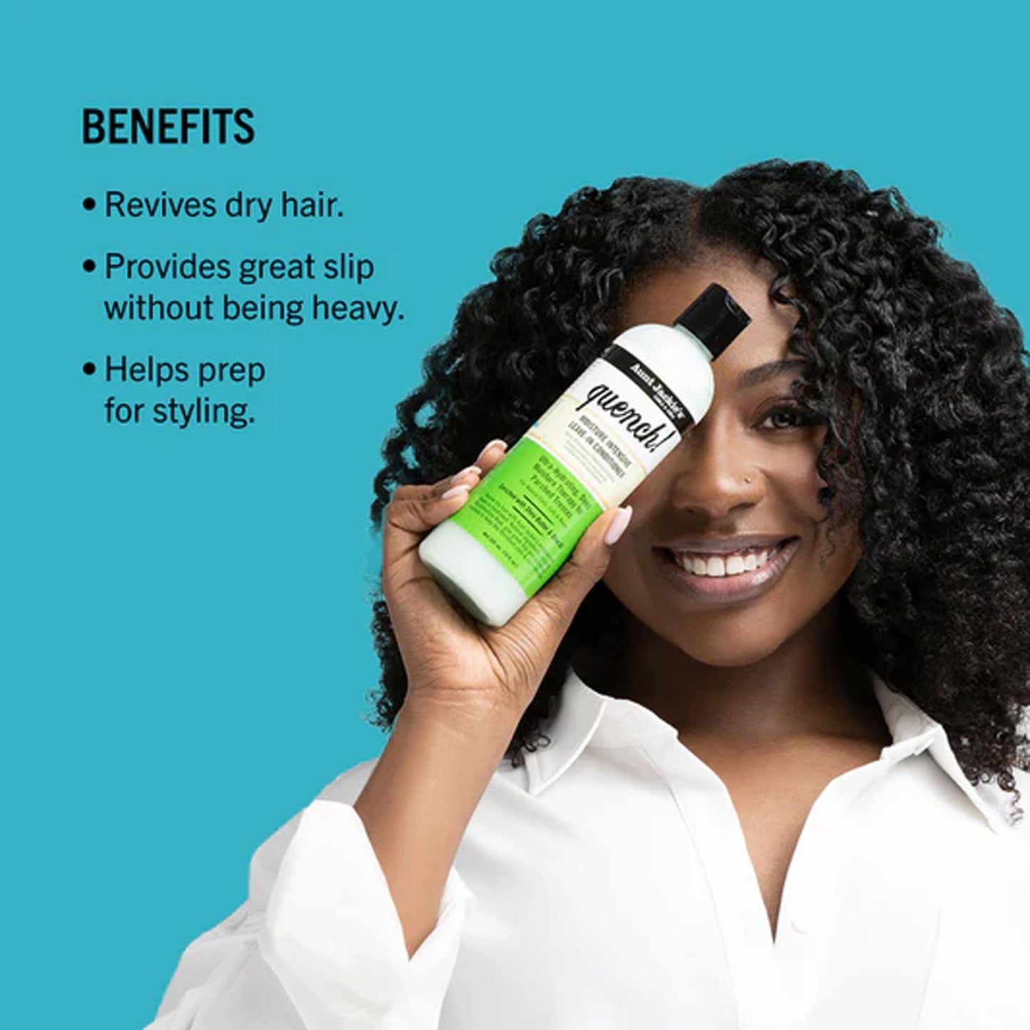 Aunt Jackie's - Quench Moisture Intensive Leave-In Conditioner Enriched With Shea Butter & Olive Oil - 355ml