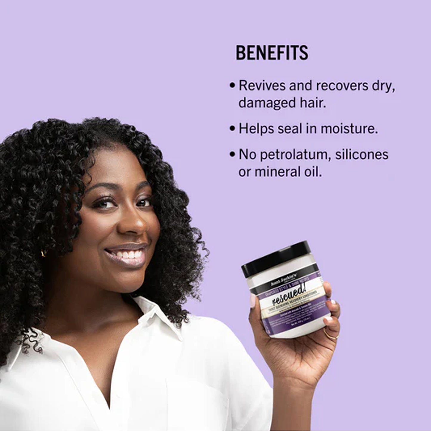 Aunt Jackie's - Rescued Thirst Quenching Recovery Conditioner Enriched With Avocado & Tamanu Oils - 426g