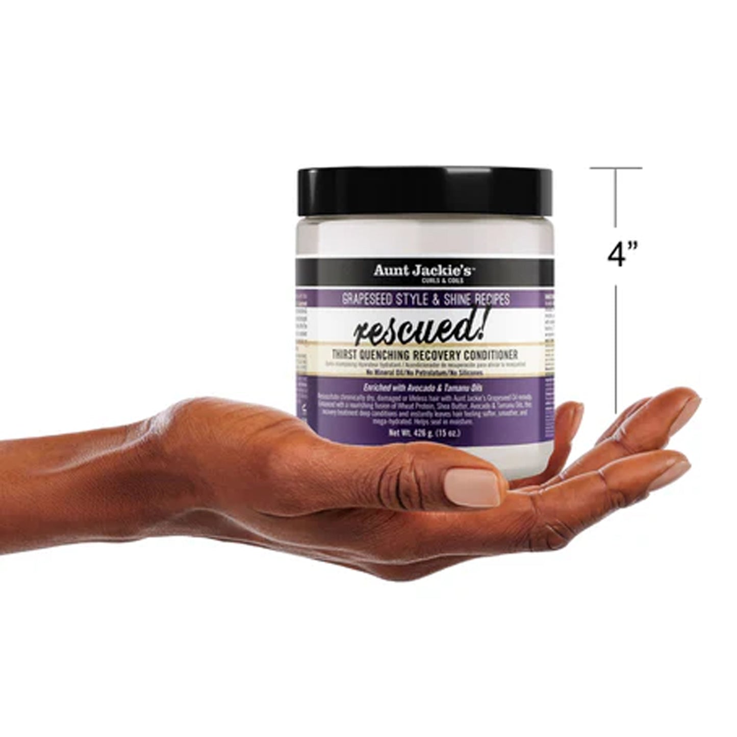 Aunt Jackie's - Rescued Thirst Quenching Recovery Conditioner Enriched With Avocado & Tamanu Oils - 426g