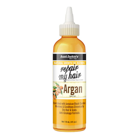 Aunt Jackie's - Repair My Hair Argan Natural Growth Oil Blend Enriched With Jamaican Black Castor - 118ml