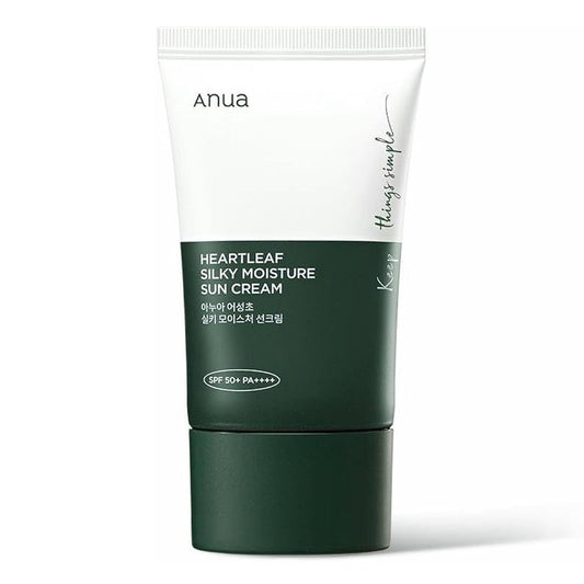 Anua - Heartleaf Silky Moisture Sun Cream SPF 50+ PA++++ - 50ml (Korea)
