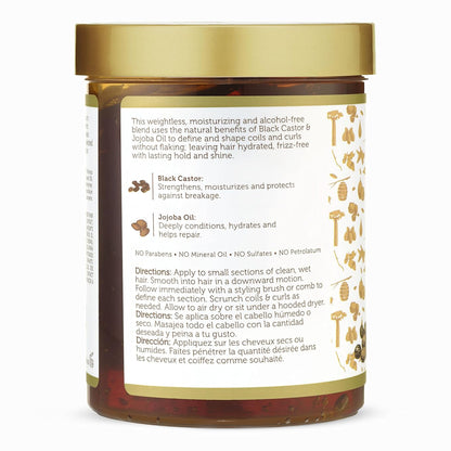 African Pride - Moisture Miracle Black Castor & Jojoba Oil Protect & Hold Max Hold Styling Gel - 510g (USA)