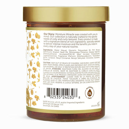 African Pride - Moisture Miracle Black Castor & Jojoba Oil Protect & Hold Max Hold Styling Gel - 510g (USA)
