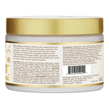 African Pride - Moisture Miracle Shea Butter & Falxseed Oil Moisturize & Define Curling Cream - 340g (USA)