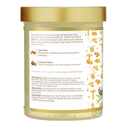 African Pride - Moisture Miracle Aloe & Coconut Water Hydrate & Hold Curl Defining Gel - 510g (USA)