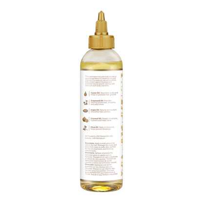 African Pride - Moisture Miracle Castor, Grapeseed, Argan, Coconut & Olive Strengthen & Protect 5 Essential Oils With Vitamin E - 118ml (USA)