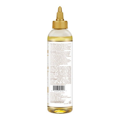 African Pride - Moisture Miracle Castor, Grapeseed, Argan, Coconut & Olive Strengthen & Protect 5 Essential Oils With Vitamin E - 118ml (USA)