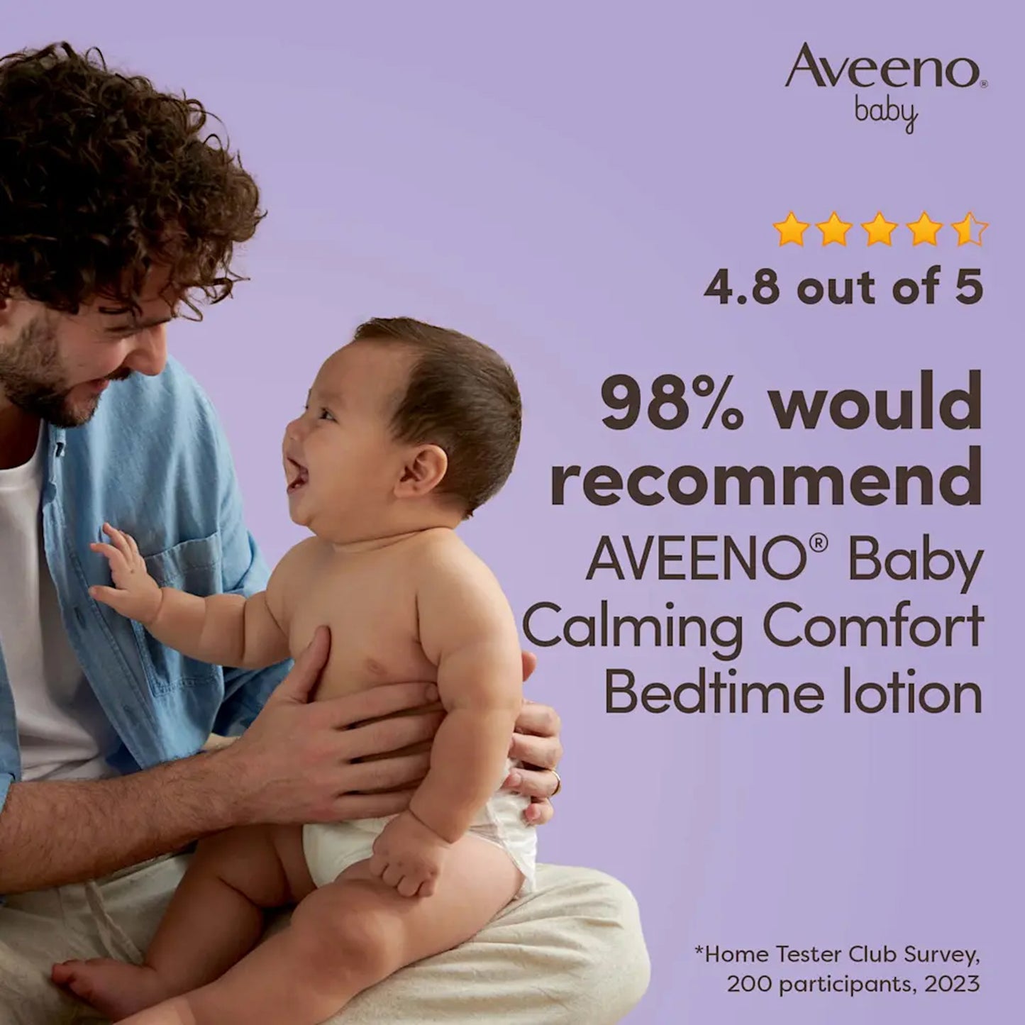Aveeno Baby - Calming Comfort Bedtime Bath & Wash For Delicate Skin With Natural Oat Extract & Gentle Lavender Scent - 250ml (Italy)