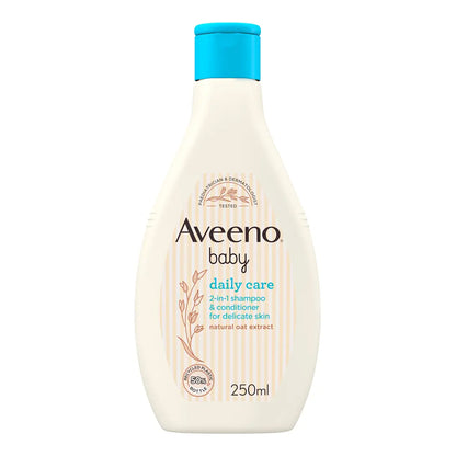 Aveeno Baby - Daily Care 2-In-1 Shampoo & Conditioner For Delicate Skin With Natural Oat Extract - 250ml (Italy)