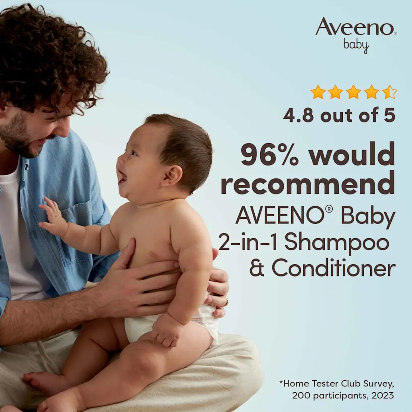 Aveeno Baby - Daily Care 2-In-1 Shampoo & Conditioner For Delicate Skin With Natural Oat Extract - 250ml (Italy)