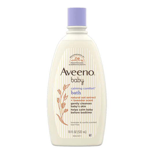 Aveeno Baby - Calming Comfort Bath With Natural Oat Extract + Lavender Scent - 532ml (Canada)