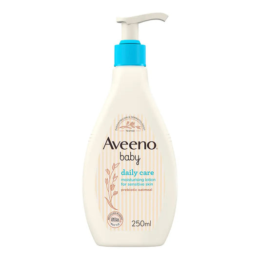 Aveeno Baby - Daily Care Moisturizing Lotion For Sensitive Skin With Prebiotic Oatmeal - 250ml (Italy)