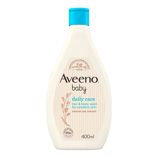 Aveeno Baby - Daily Care Hair & Body Wash For Sensitive Skin With Natural Oat Extract - 400ml (Italy)