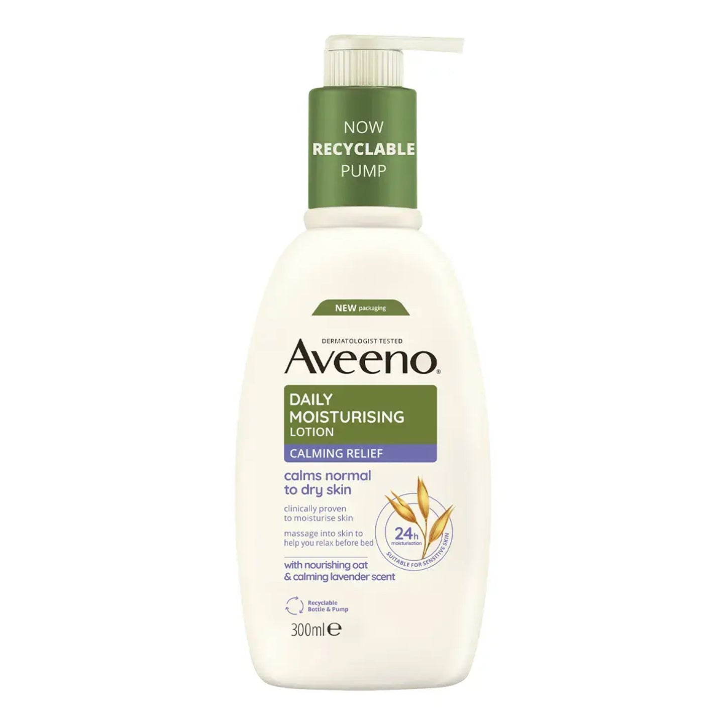 Aveeno - Calming Relief Daily Moisturizing Lotion With Nourishing Oat & Calming Lavender Scent Normal To Dry Skin - 30ml (Greece)