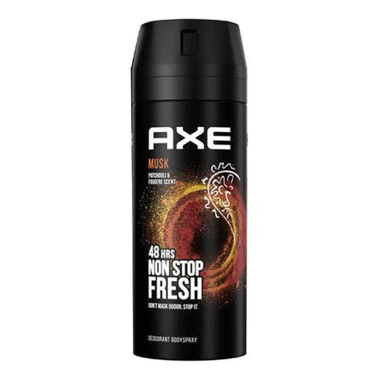 AXE - MUSK PATCHOULI & FOUGERE SCENT DEODORANT BODY SPRAY - 150ML