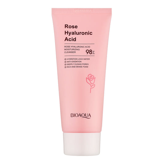 Bioaqua - Rose Hyaluronic Acid Moisturizing Cleanser - 100g