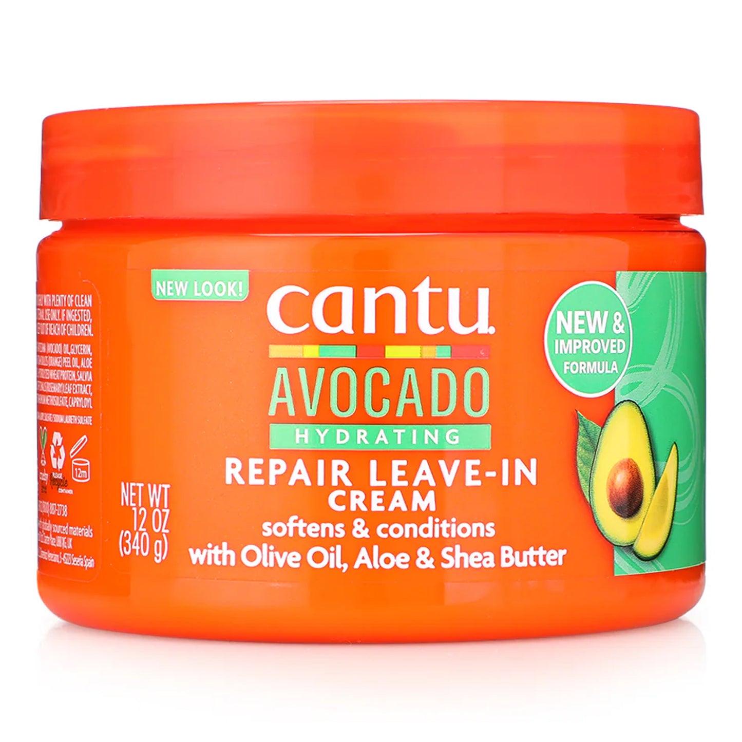 Cantu - Avocado Hydrating Repair Leave-In Cream With Olive Oil, Aloe & Shea Butter - 340g