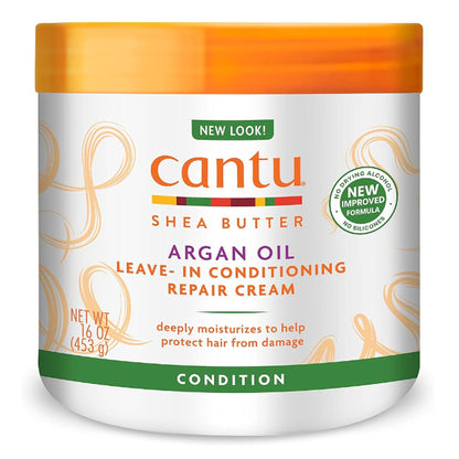 Cantu - Shea Butter Argan Oil Leave-In Conditioning Repair Cream - 453g (USA)