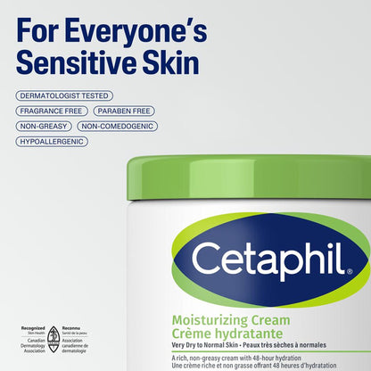 Cetaphil - Moisturizing Cream For Very Dry To Normal Skin - 453g (Canada)