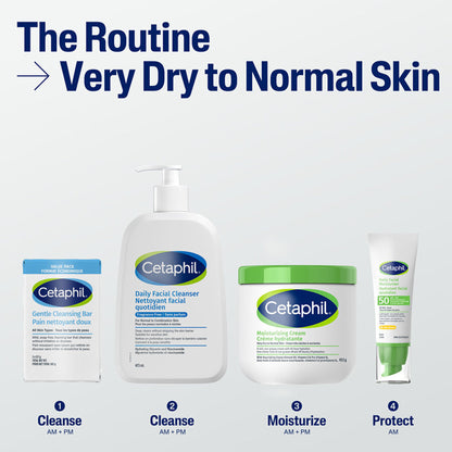 Cetaphil - Moisturizing Cream For Very Dry To Normal Skin - 453g (Canada)