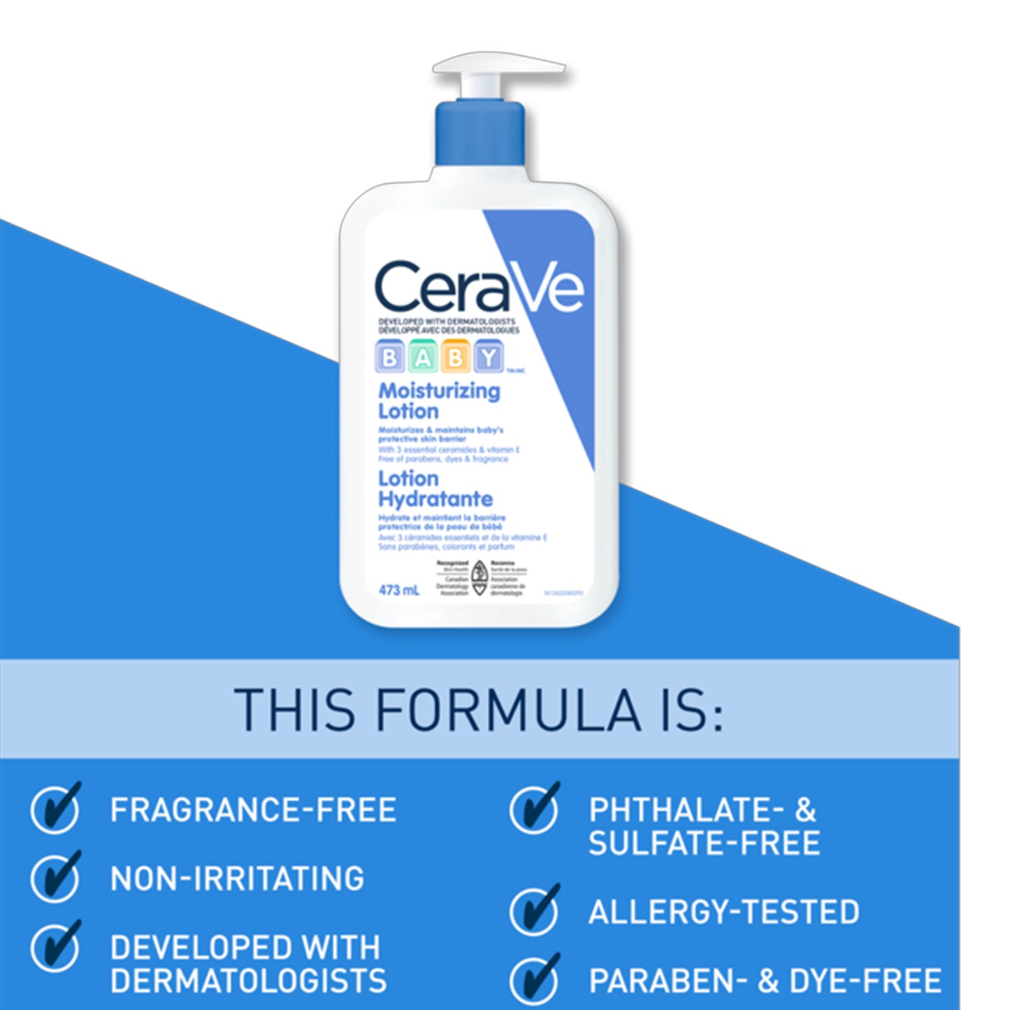 Cerave - Baby Moisturizing Lotion - 473ml (USA)